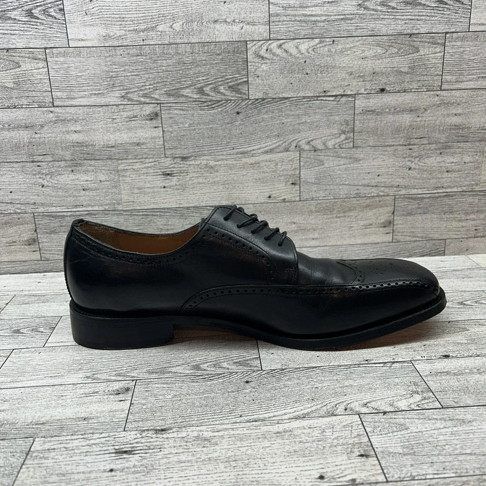 Florsheim Imperial Oxford Black Leather Wingtip Shoes 18193 Men Size‎ 11.5D